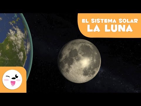 La Luna, el satélite de la Tierra - El Sistema Solar en 3D para niños