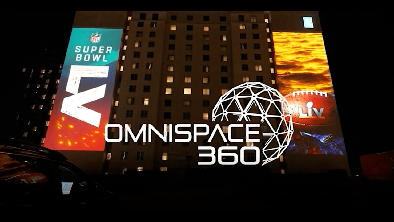 Super Bowl LV Projection Mapping by OMNISPACE360