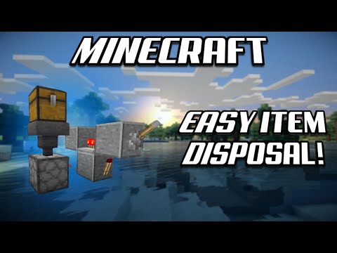 EASY Minecraft Trash Chest! Item Disposal! Minecraft 1.16+ Bedrock + Java