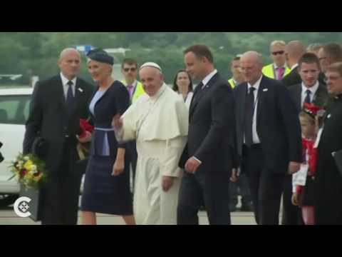 Pope arrives for World Youth Day