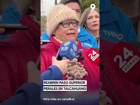 Reabren paso superior Perales en Talcahuano