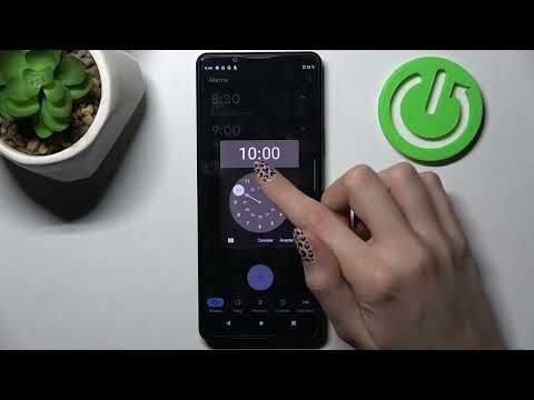 Cómo configurar una alarma en SONY Xperia Pro I - poner el despertador