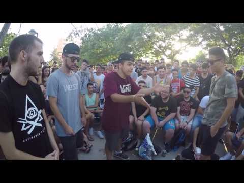 Compare flow Jado y Zasko vs Mimo MHA y Elputoluismo -Cuartos- Pau Battle Grupal full rap en parque