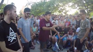 Compare flow Jado y Zasko vs Mimo MHA y Elputoluismo -Cuartos- Pau Battle Grupal full rap en parque