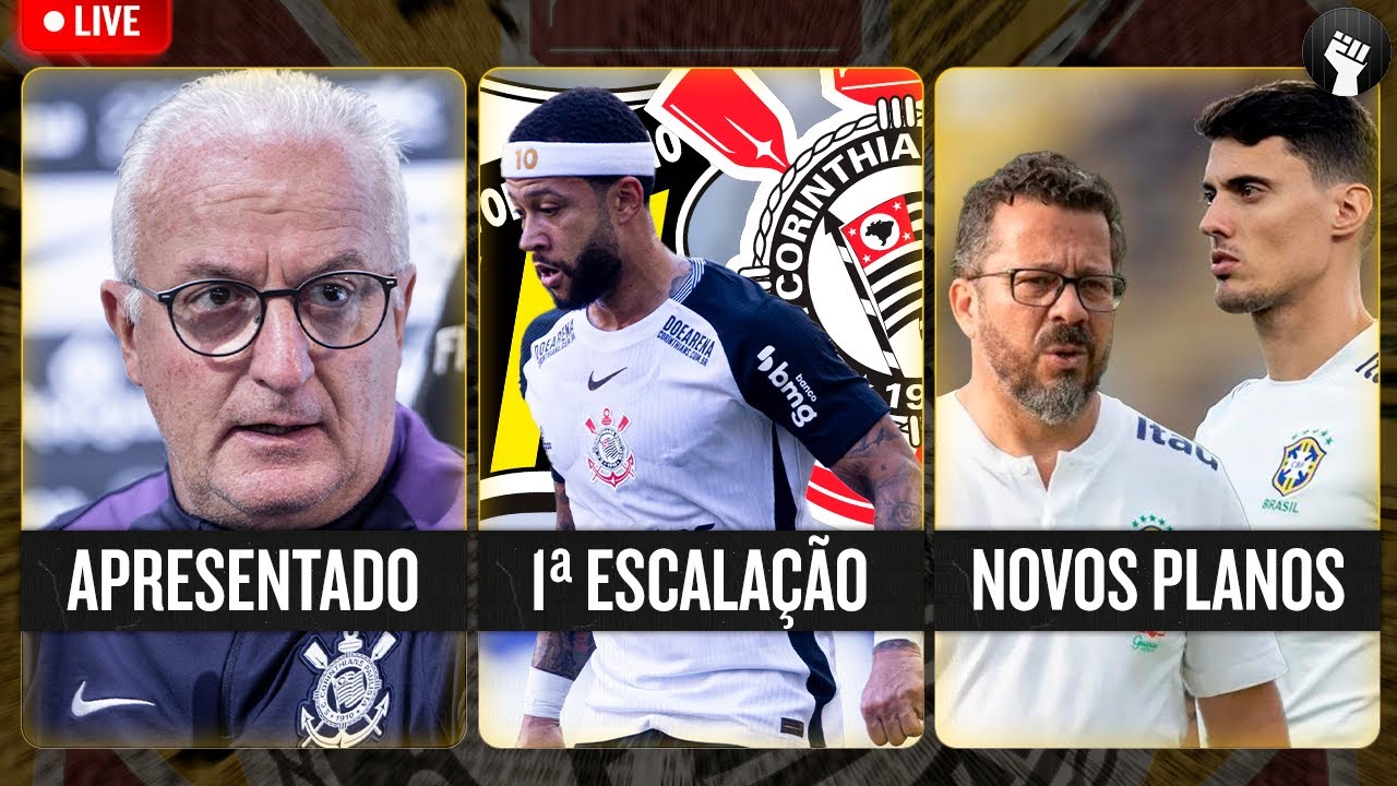 AO VIVO 🔴 APRESENTAÇÃO DE DORIVAL JR. DIRETO DO CT DO CORINTHIANS