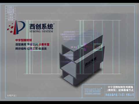 Refined steel project Rectange 5 refined steel profile transverse hided glass curtain wall Steel sys