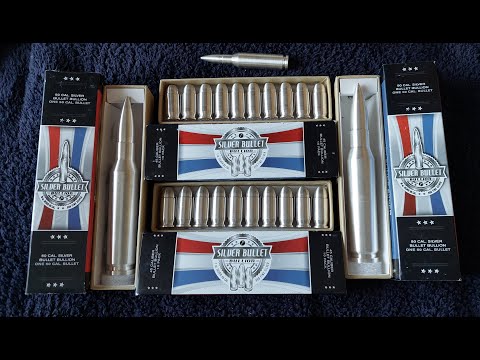 Massive Ammo Drop : Silvertowne Mint .45 ACP and .50 BMG Silver Bullets!!!