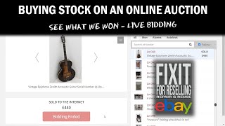 How To Buy at Auction to Resell on eBay | Online Auction Bidding Live | UK eBay Reseller