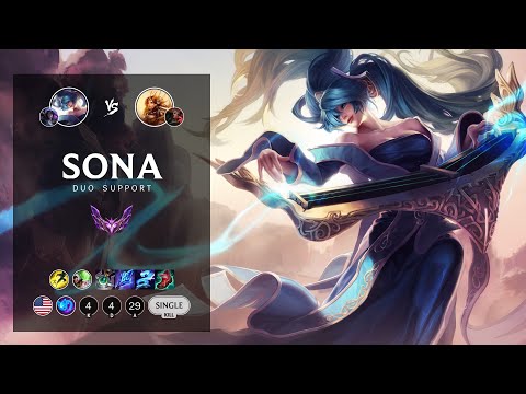 Sona Support vs Leona - NA Master Patch 12.11