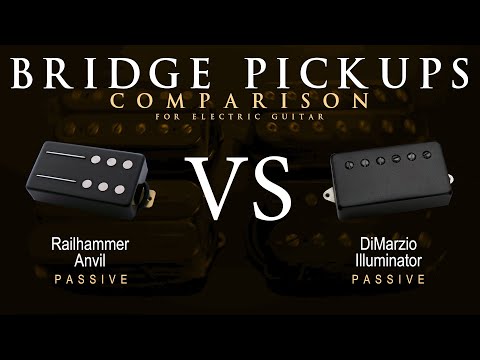 Railhammer ANVIL vs DiMarzio ILLUMINATOR - Bridge Guitar Pickup Comparison Tone Demo