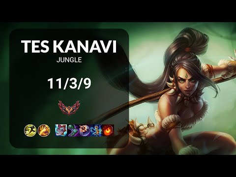 TES Kanavi Nidalee vs Zyra JUNGLE - KR GRANDMASTER Patch 15.5
