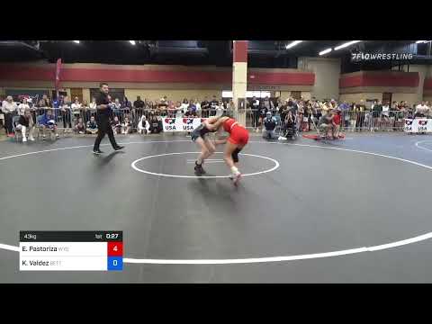 43 Kg Rr Rnd 1 - Erica Pastoriza, Wyoming Seminary Wrestling Club Vs Katey Valdez, Betterman Elite