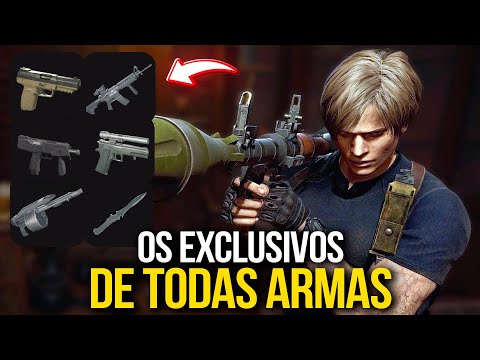 OS EXCLUSIVOS DE TODAS AS ARMAS DO RESIDENT EVIL 4 REMAKE