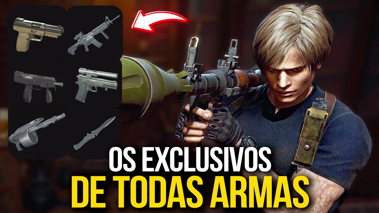 OS EXCLUSIVOS DE TODAS AS ARMAS DO RESIDENT EVIL 4 REMAKE