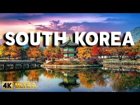 Flying Over South Korea (4K UHD) - Relaxing Music along with Beautiful Nature Videos