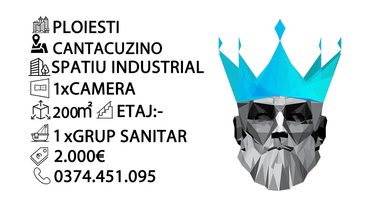 Tur video Cantacuzino | Spatiu De Inchiriat | Hala 200 mp |  Curte 250 mp | Utilitati