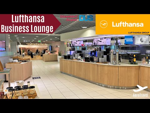 LUFTHANSA BUSINESS CLASS LOUNGE no AEROPORTO DE DÜSSELDORF | REVISÃO DO LOUNGE 4K ULTRA HD