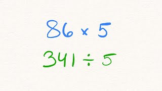 Multiply & Divide by 5 IN YOUR HEAD