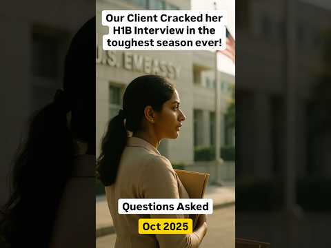 What happens inside the H1B visa interview when the officer is extremely strict?