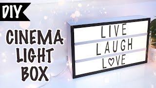 How To Make A Cinema Light Box | DIY Room Decor | Kreena Desai