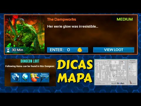 Masmorra da semana da fácil!  | THE DAMPWORKS | COM MAPA E DICAS - ARK MOBILE