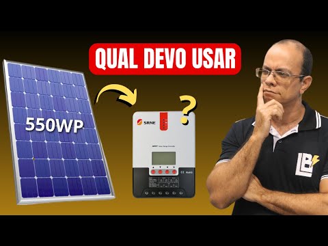 Qual controlador devo usar para ligar uma placa solar de 550wp