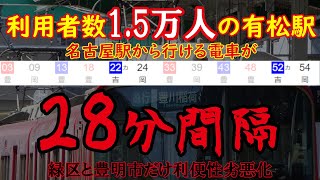 【名鉄】特定の地域だけ不便にし、他社線の利用を促進！信用喪失！【ダイヤ改正】