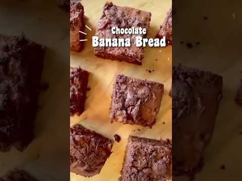Chocolate Banana Bread/ eggless #bananabread #chocolatebananacake #vegan #healthybread #chocolate