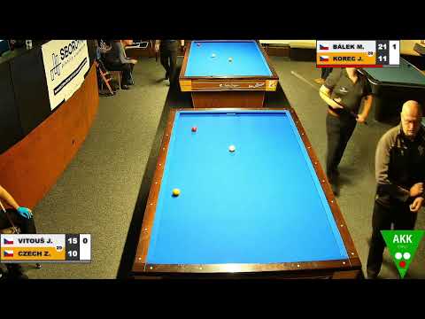 Czech Tournament | 3-cushion | Grand prix 3C | Q | Zenon Czech v Jan Vitouš