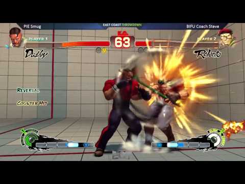 USF4 Top 8 @ ECT 2015 - PIE Smug vs BIFU Coach Steve [720p/60fps]