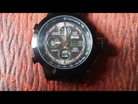 Разгадка функционала дисплея 1/100 sec на часах AMST / Skmei 1515