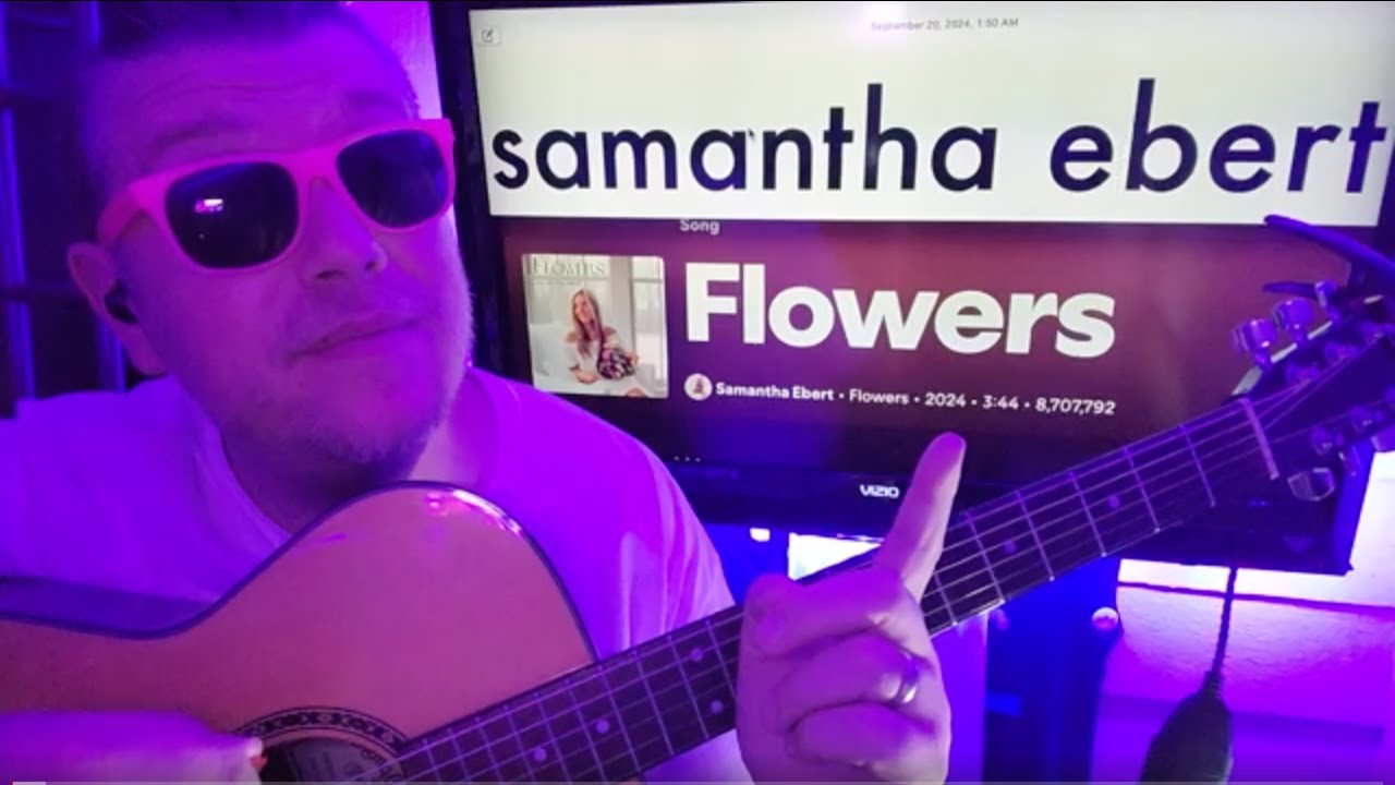 Flowers - Samantha Ebert Guitar Tutorial (Beginner Lesson!)