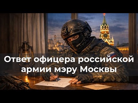 A Russian Army officer's response to the mayor of Moscow