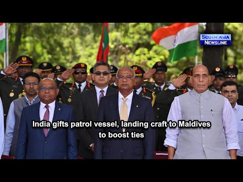 India gifts patrol vessel, landing craft to Maldives to boost ties
