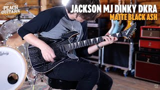Video thumbnail for No Talking...Just Tones | Jackson MJ Series Dinky DKRA, Ebony Fingerboard, Matte Black Ash by Peach Guitars