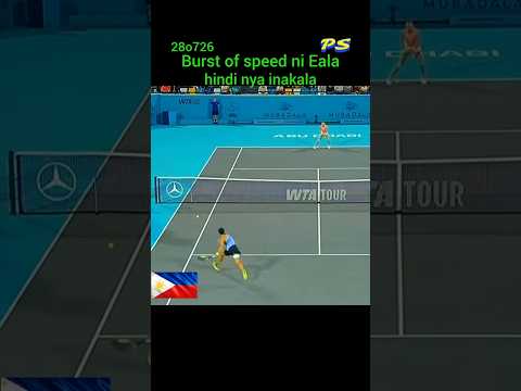 Alex Eala hindi pinalagpas ang perfect dropshot ng kalaban.