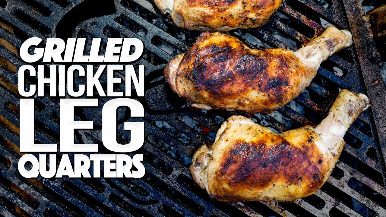 Grilled chicken leg quarters become an easy / impressive dinner!