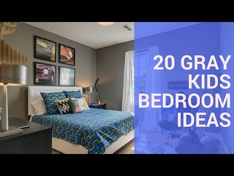 20 Gray Kids Bedroom Design Ideas