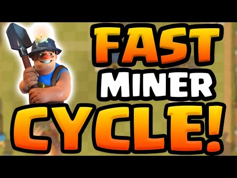 THE BEST MINER CYCLE DECK! - Clash Royale