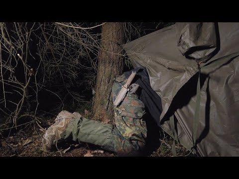 Ponchoheizung im Wintersturm | Selbstversuch ohne Schlafsack