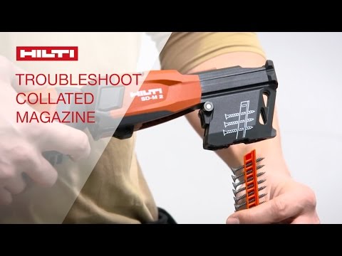 TROUBLESHOOTING the Hilti collated screw magazines SD-M 1 & 2