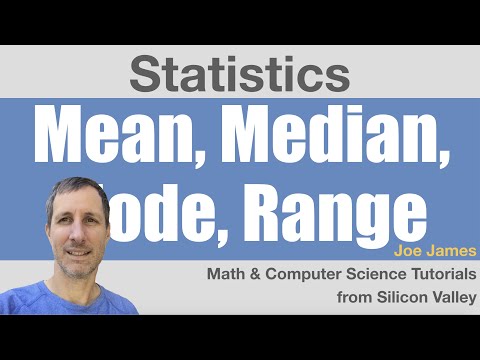 Mean, Median, Mode, Range explained