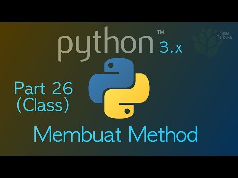Learn Belajar Python 26 Membuat Method - Mind Luster
