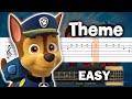 Paw Patrol Theme Song EASY Guitar Tutorial TAB