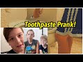 Toothpaste On Toilet Seat Prank W Kid Temper Tantrum Putting Up Our Christmas Tree