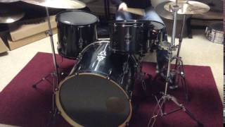 Video thumbnail for gretsch club mod rare black widow finish SHELL PACK by 247drums Boston MA