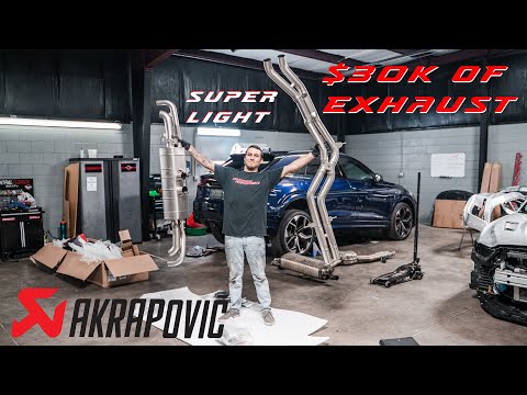 Akrapovic Exhaust Install and Sound Clips on a RSQ8 and X6 M50i ($30k Worth of Exhaust)