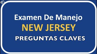 Examen Teórico de Manejo De Nueva Jersey 2023 con Preguntas Claves
