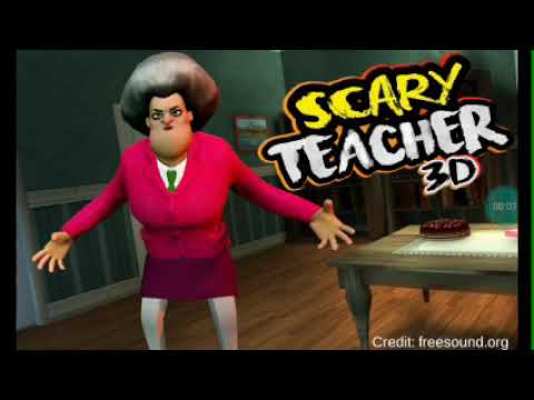 Scary teacher 3D mengepreng guru muka nya warna coklat