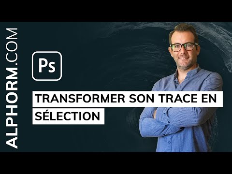 Comment transformer son tracé en sélection sous Photoshop CC 2021